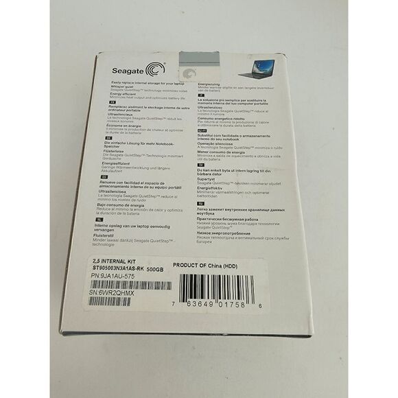 Seagate Momentus 500 GB 7200RPM SATA 3Gbs 16 MB Cache Internal Hard Drive NWOT - Picture 3 of 4